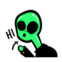 [LINEスタンプ] my name is alien！