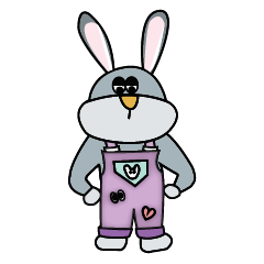 [LINEスタンプ] absurd rabbits