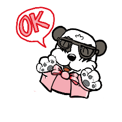 [LINEスタンプ] panda girl ver.2