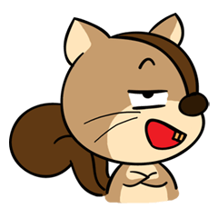 [LINEスタンプ] Pooktang squirrel cute