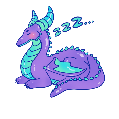 [LINEスタンプ] Cute Purple Dragon