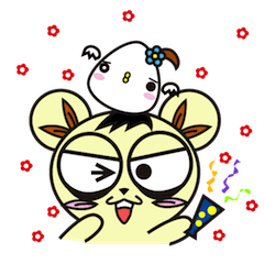 [LINEスタンプ] Bear Gi ＆ Chicken Hua