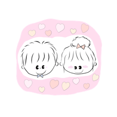 [LINEスタンプ] しずくちゃんとたいようくん