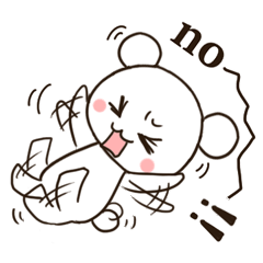 [LINEスタンプ] lion at home and a mouse outside