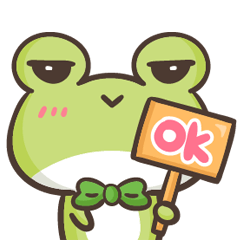 [LINEスタンプ] Frog son