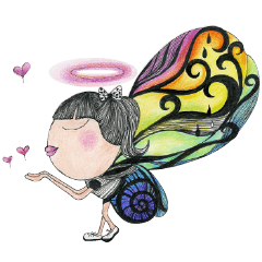 [LINEスタンプ] Love in Love angel - bonjour