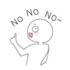 [LINEスタンプ] Don't say NOOOOO