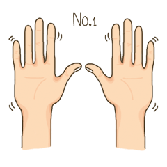 [LINEスタンプ] Show me your hands