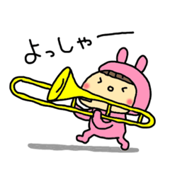 [LINEスタンプ] brass band club stickers of tocoatocoの画像（メイン）