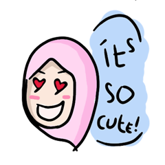 [LINEスタンプ] hijabface