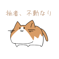 [LINEスタンプ] 不動ねこ